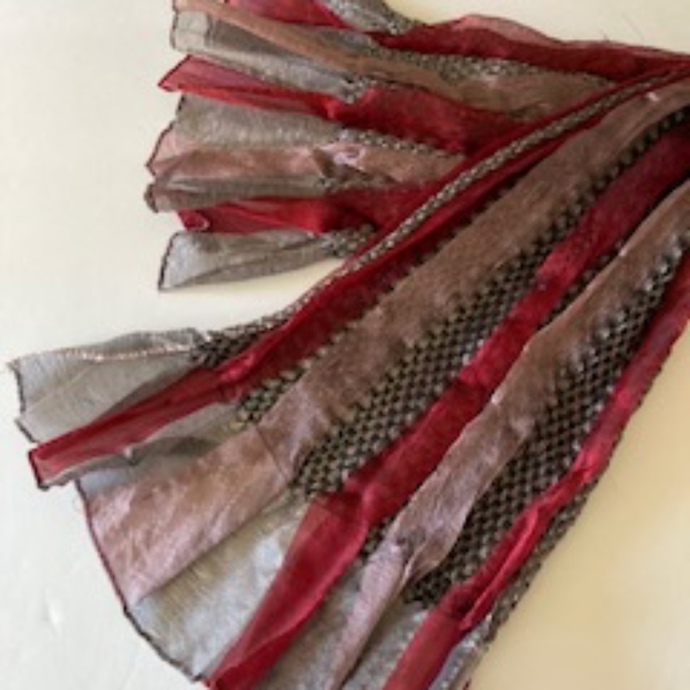 Shibori inspired scarf